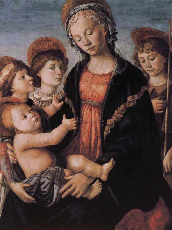 Sandro Botticelli Our Lady of Angels with the two sub china oil painting image